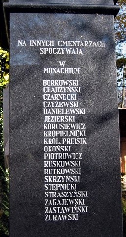 Bok pomnika na cmentarzu Alter Südfriedho w Monachium (zdjęcie z pmk-muenchen.de)
