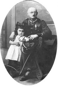 Major wraz z córką Heleną