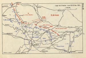 Front w rejonie Krakowa - 16-18 Listopada 1914